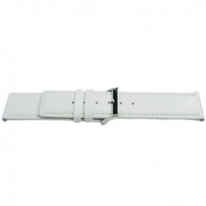 Echtes Lederband weiß 26mm